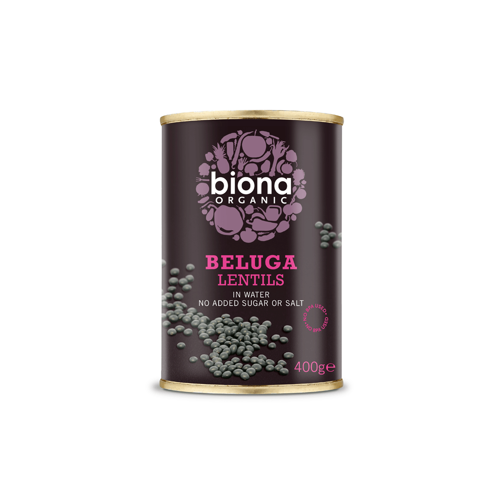 Biona Organic Black Beluga Lentils 400g