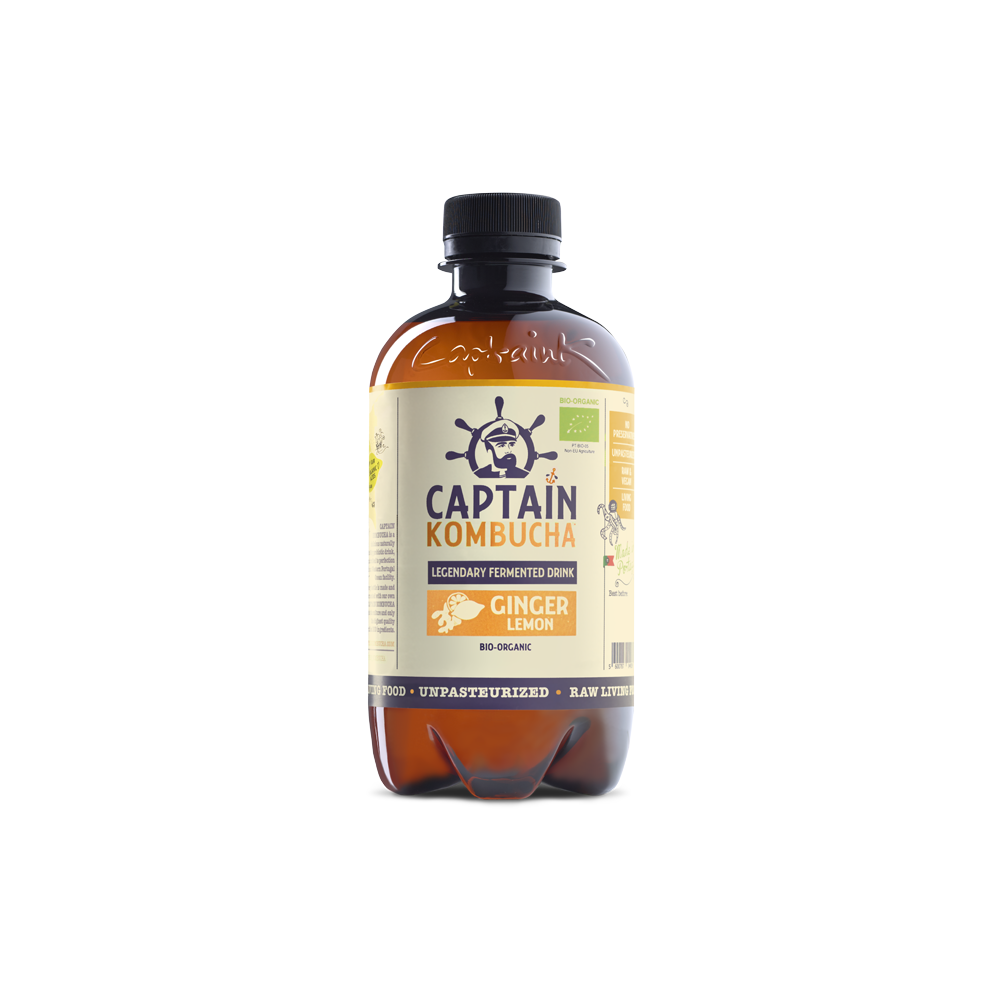 Captain Kombucha Ginger Lemon 400ml