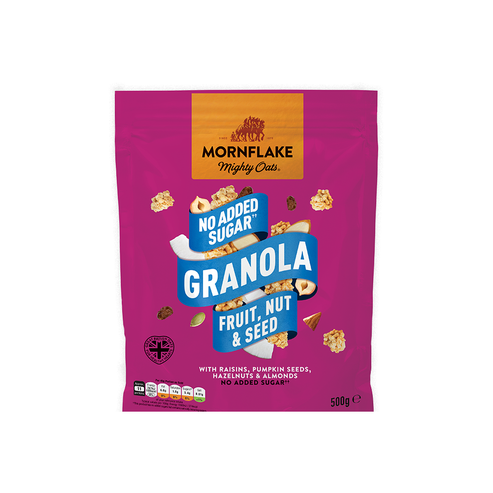 Mornflake No Added Sugar Granola Fruit, Nut & Seed 500g