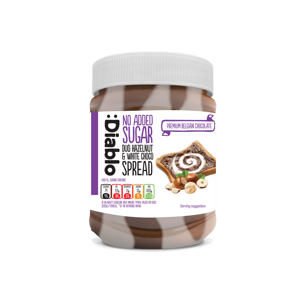 No Added Sugar Hazelnut & White Choco Spread 350g