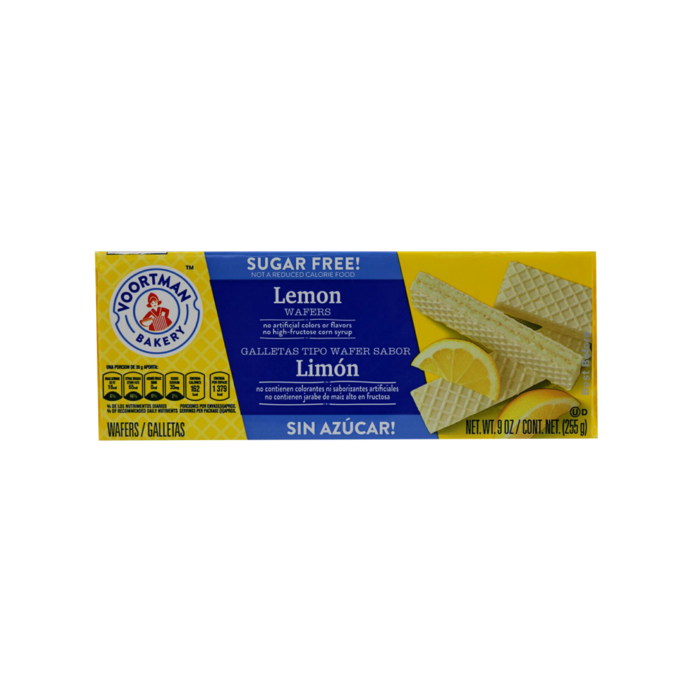 Voortman Sugar Free Lemon Wafer 255g