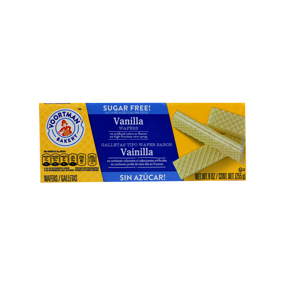 Voortman Sugar Free Vanilla Wafer 255g