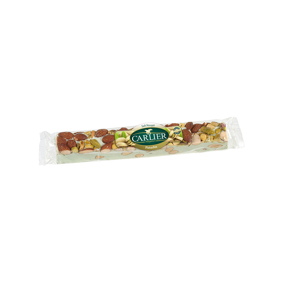 Carlier Pistachio Nougat With Almonds & Hazelnuts 100g