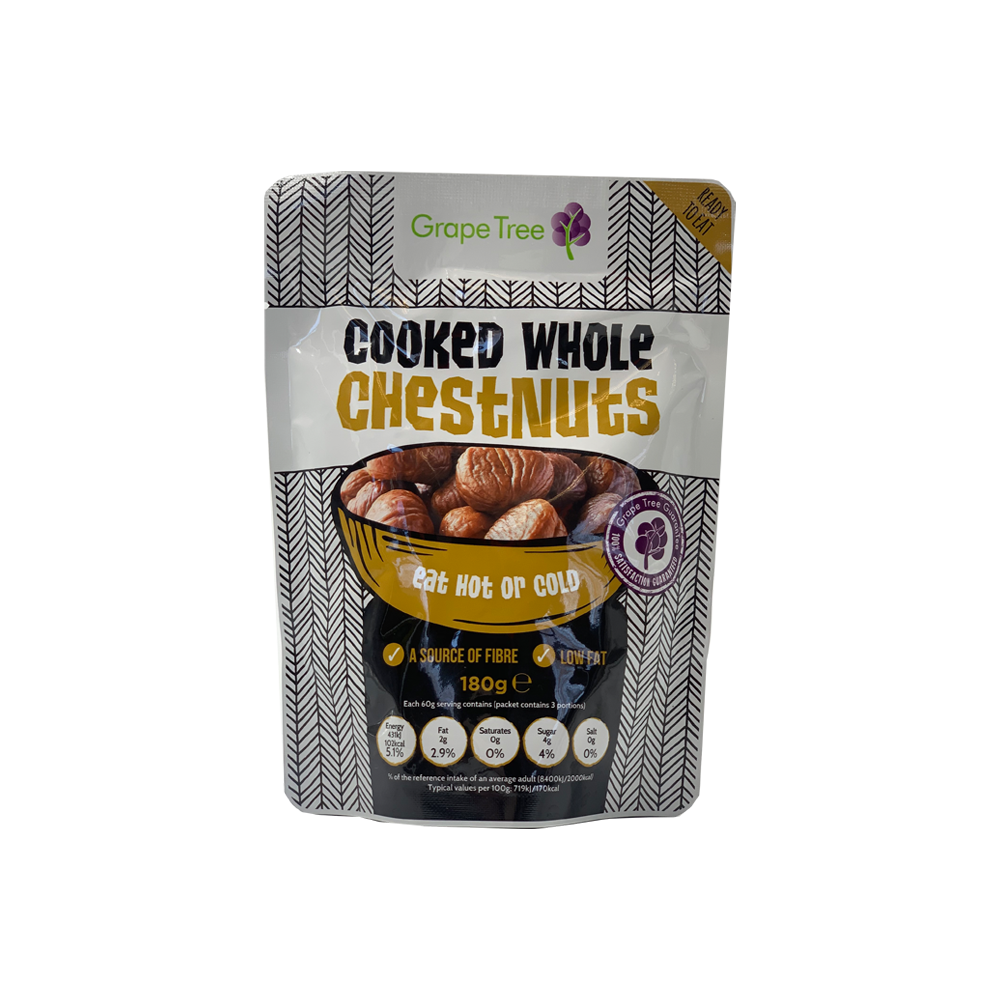 Grape Tree Cooked Whole Chestnuts 180g