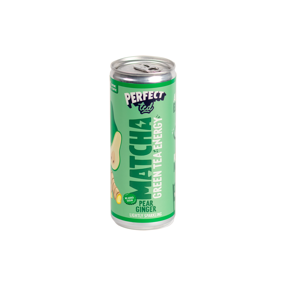 PerfectTed Pear Ginger Matcha Energy Drink 250ml