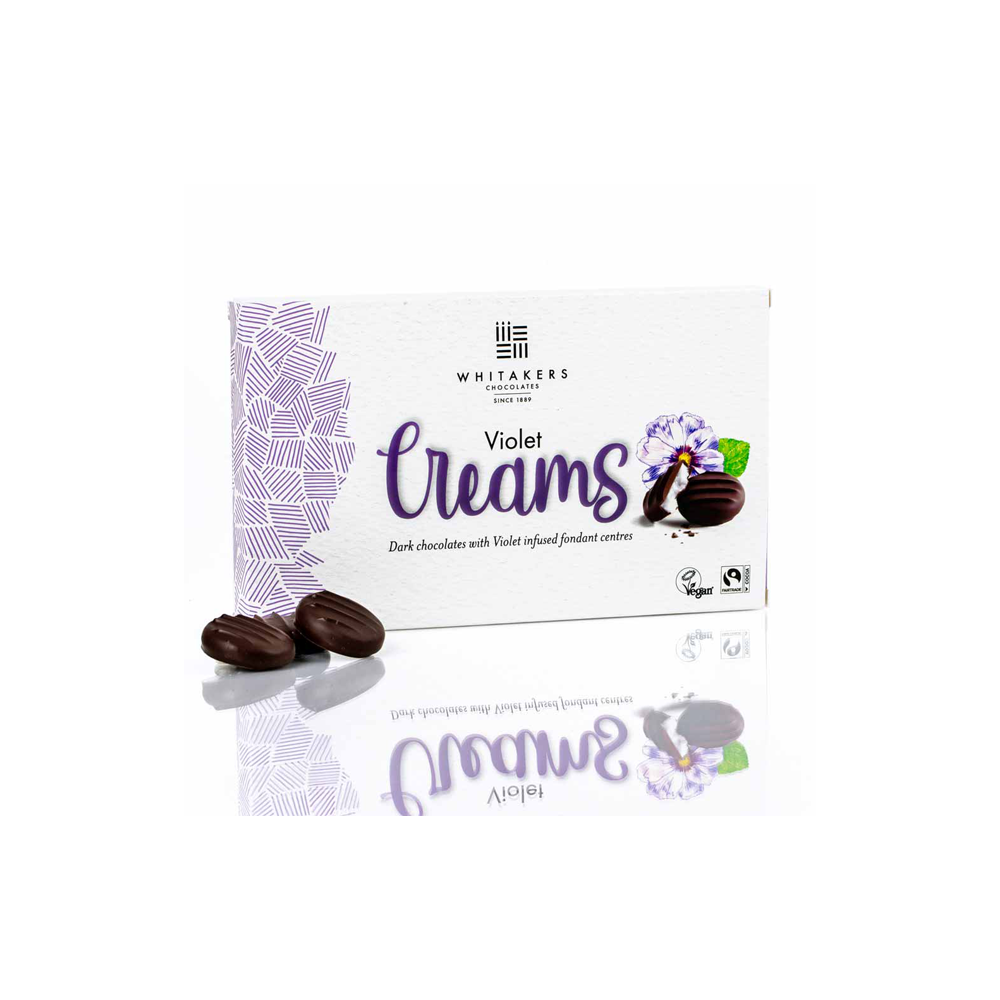 Whitakers Dark Chocolate Violet Fondant Creams 150g