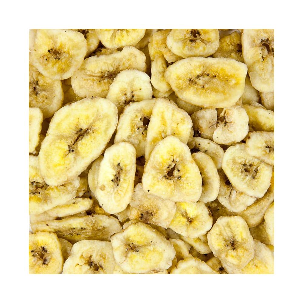 Sweetened Whole Banana Chips Bulk Box 8kg. 