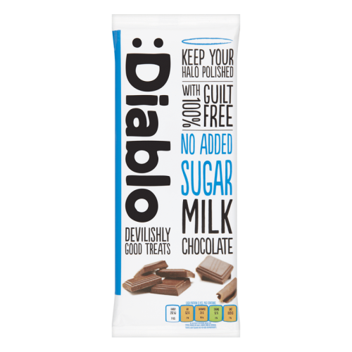 Diablo No Added Sugar Milk Chocolate 85g