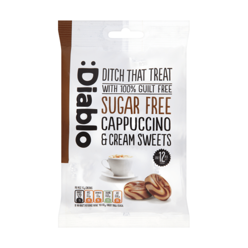 Diablo Sugar Free Cappuccino & Cream Sweets 75g