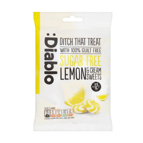 Diablo Sugar Free Lemon & Cream Sweets 75g