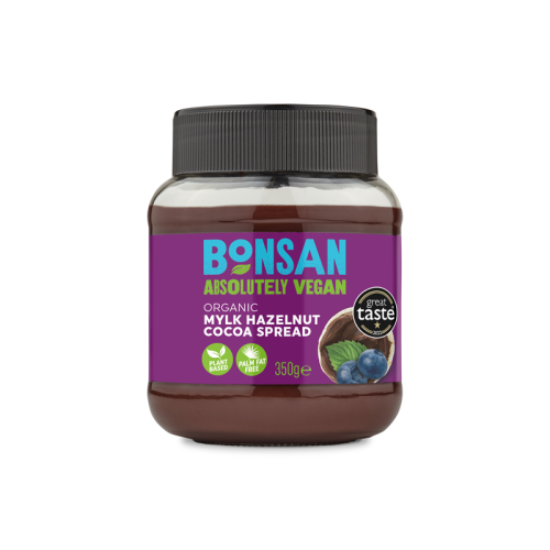 Bonsan Organic Vegan Mylk Hazel Cocoa Spread 350g