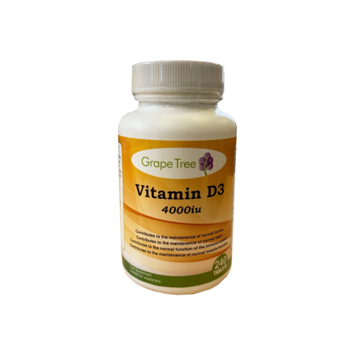 Grape Tree Vitamin D3 4000iu 240 Tablets