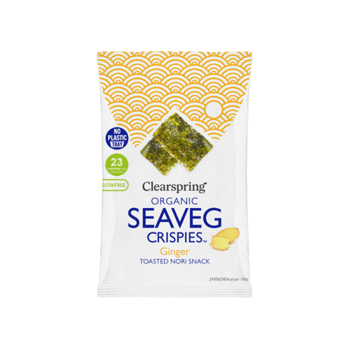 Clearspring Organic Ginger Seaveg Crispies Trayless 4g