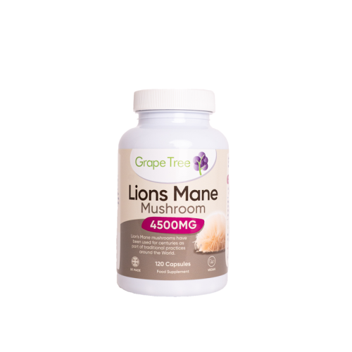 Grape Tree Lions Mane Capsules 4500MG 120s