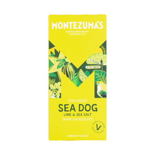 Montezuma’s Sea Dog With Lime And Sea Salt Bar 90g