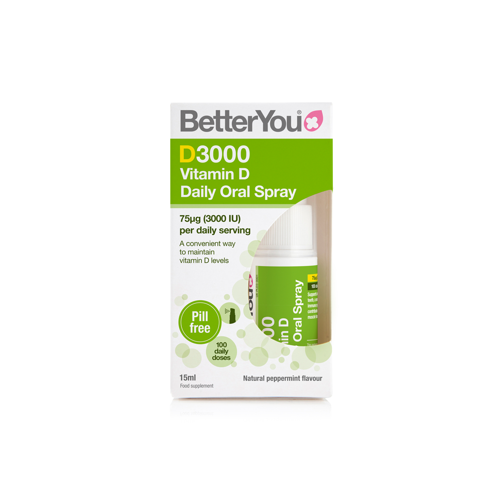 BetterYou D3000 Vitamin D Oral Spray 15ml | Grape Tree