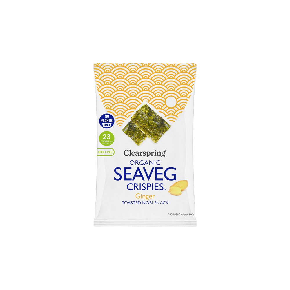 Clearspring Organic Ginger Seaveg Crispies Trayless 4g