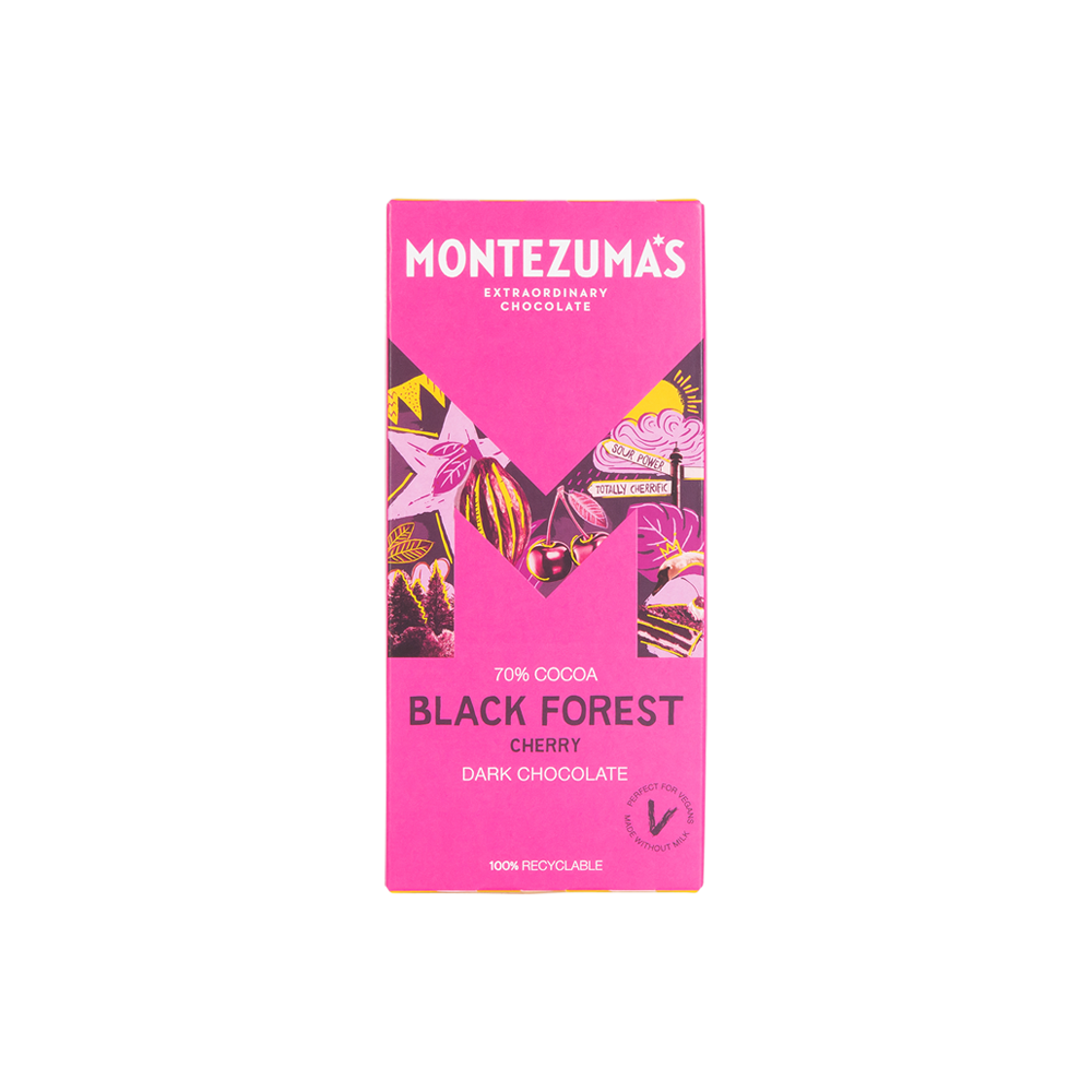 Montezuma’s Black Forest Dark With Cherry Bar 90g