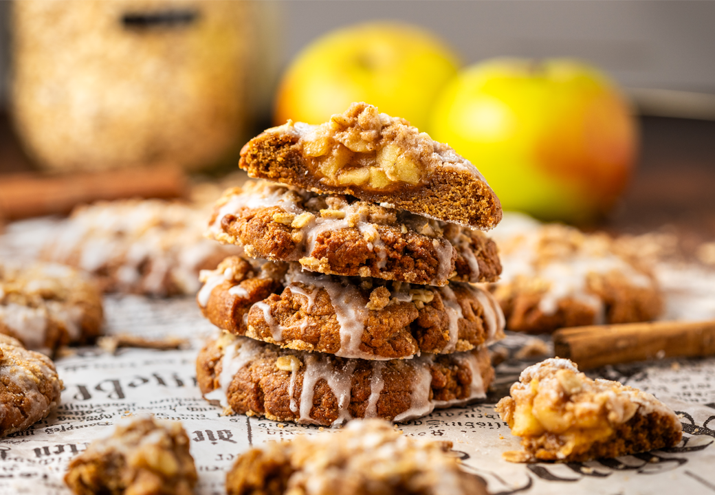 Homemade Apple Crumble Cookies