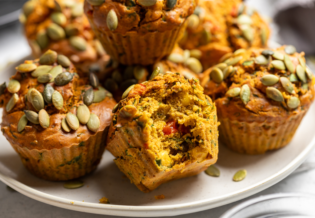 Savoury 'Eggy' Breakfast Muffins