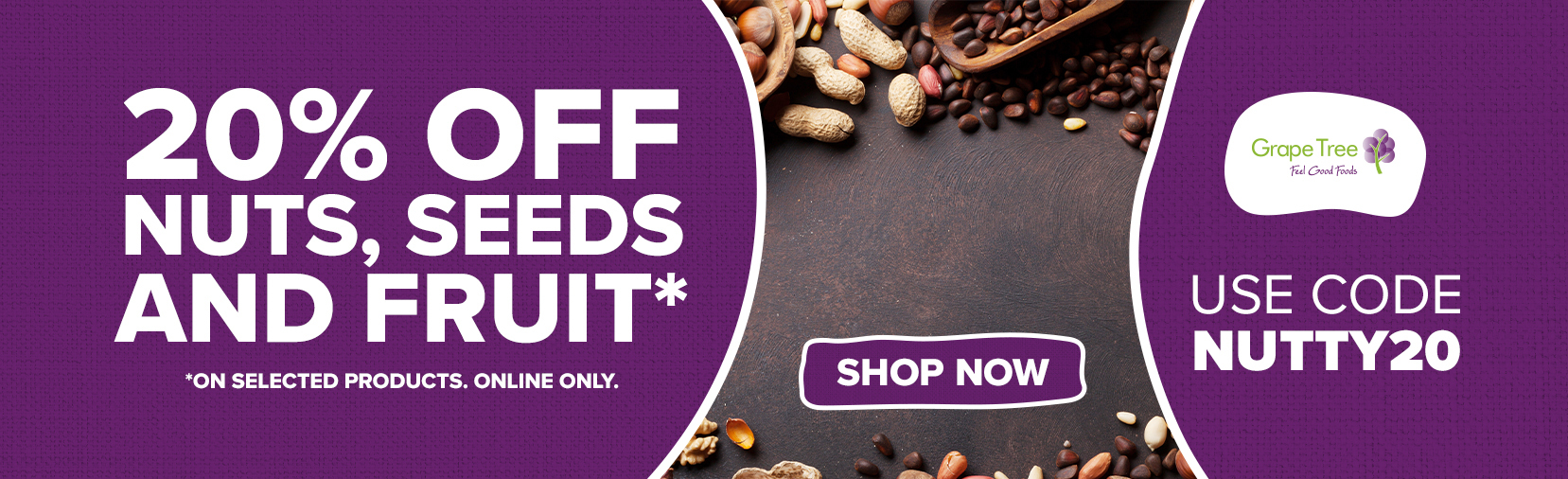 20% off Nuts, Seeds & Fruits