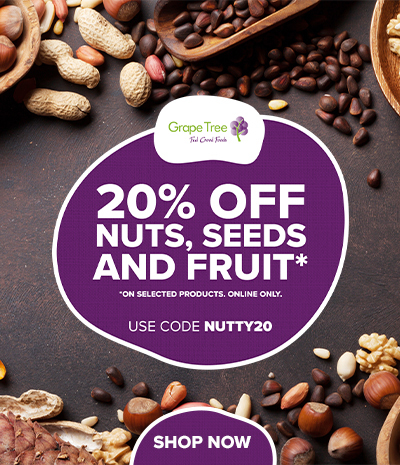 20% off Nuts, Seeds & Fruits