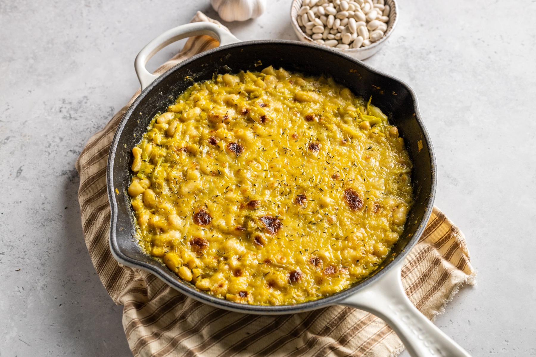 Leek And Cannellini Bean Skillet