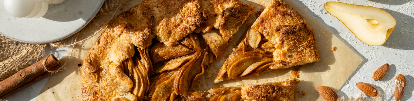 Nutty Almond and Pear Galette