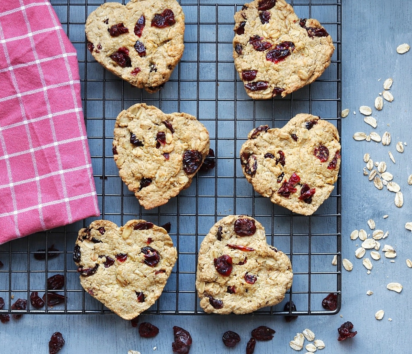 Cranberry And Heart Biscuits