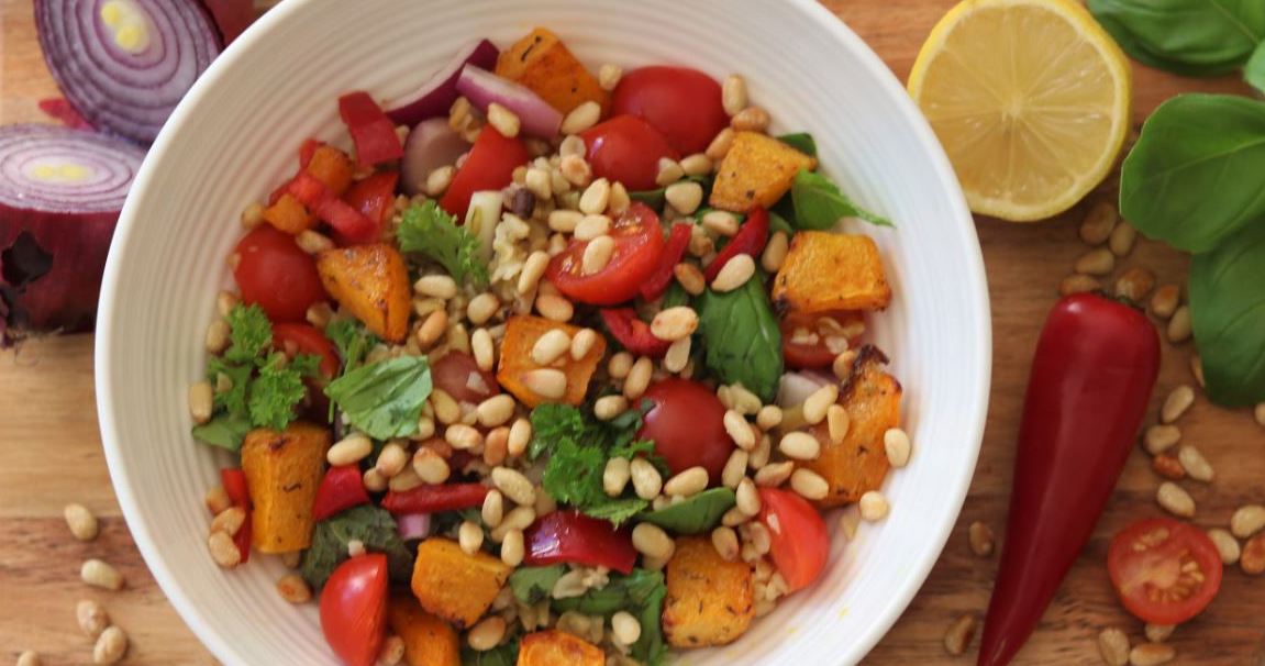 Butternut Squash and Pine Nut Salad 1